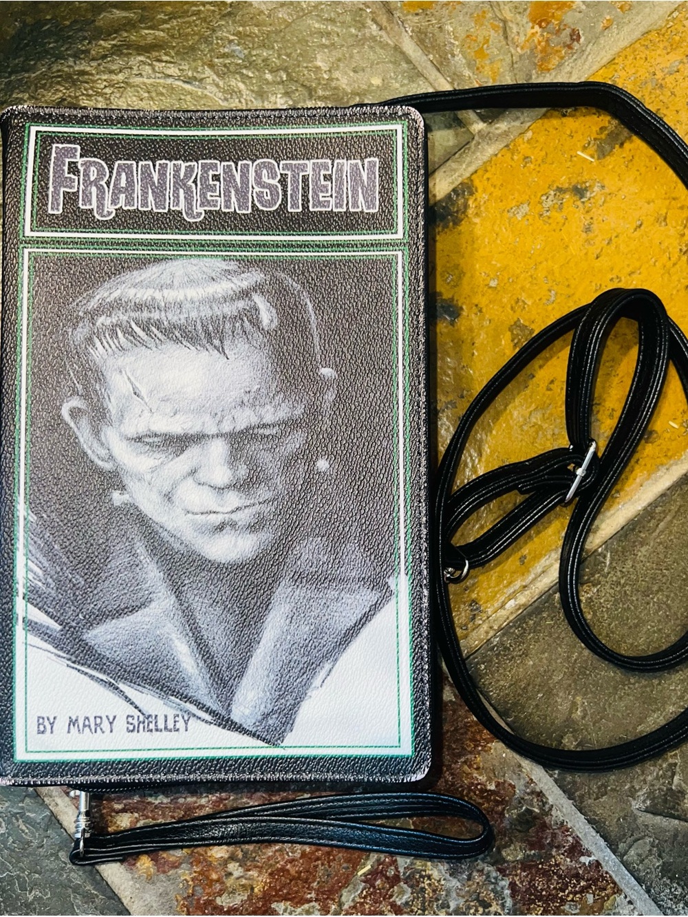Frankenstein Crossbody & Wristlet Book Bag